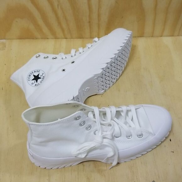 Converse Chuck Taylor All Star Lugged Sole 2.0 White Mens sz 8.5 Wmn's 10.5 - Picture 6 of 9